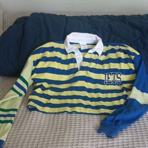 Striped Rugby Shirt with IETS Logo